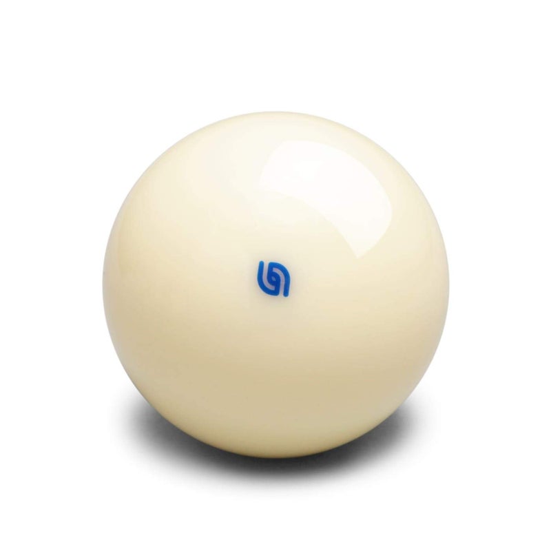 Aramith Premium Pool Cue Ball 2 1/4" with Blue Logo - Image 1